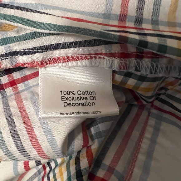 Hanna Andersson Smocked Primary Plaid Dress - Picture 7 of 13